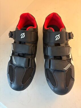 Peloton Cycling Shoes - Black with Red Lining Size 41 Women’s 10 Men’s 8 Great
